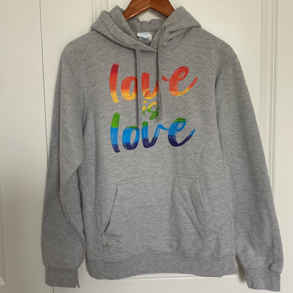 Love is Love‎ Gray Hoodie Medium